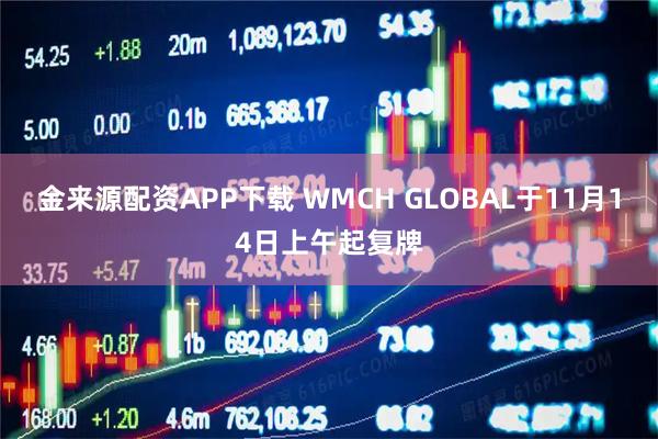 金来源配资APP下载 WMCH GLOBAL于11月14日上午起复牌