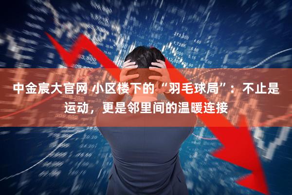 中金宸大官网 小区楼下的 “羽毛球局”:不止是运动,更是邻里间的温暖连接